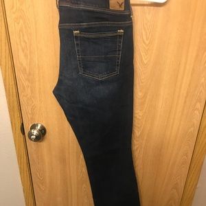 AEO Kick Boot Stretch Jeans. Dark wash jeans Sz 12
